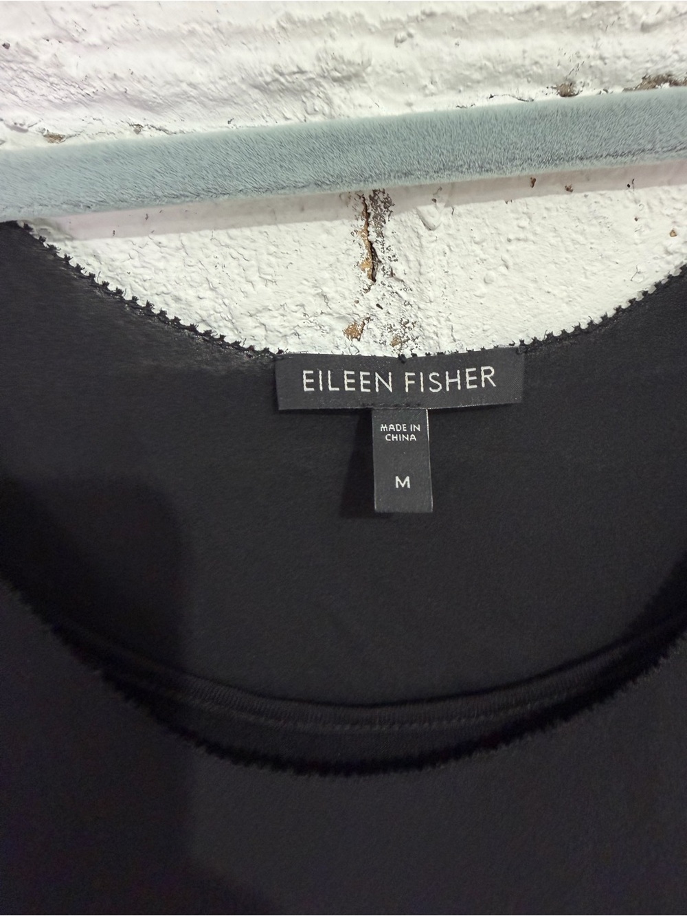 EILEEN FISHER Silk Georgette Black Gathered Sheer U-Neck Sleeveless Dress w Slip - Picture 7 of 11